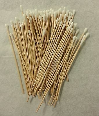 200 Pc Cotton Swab Applicator Q-tip Swabs 6in Extra Long Wood Handle Sturdy New