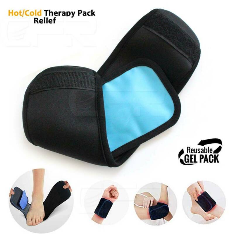 Reusable Hot Cold Gel Ice Pack Pain Relief Ankle Hand Leg Arch Compress Wrap Cfr