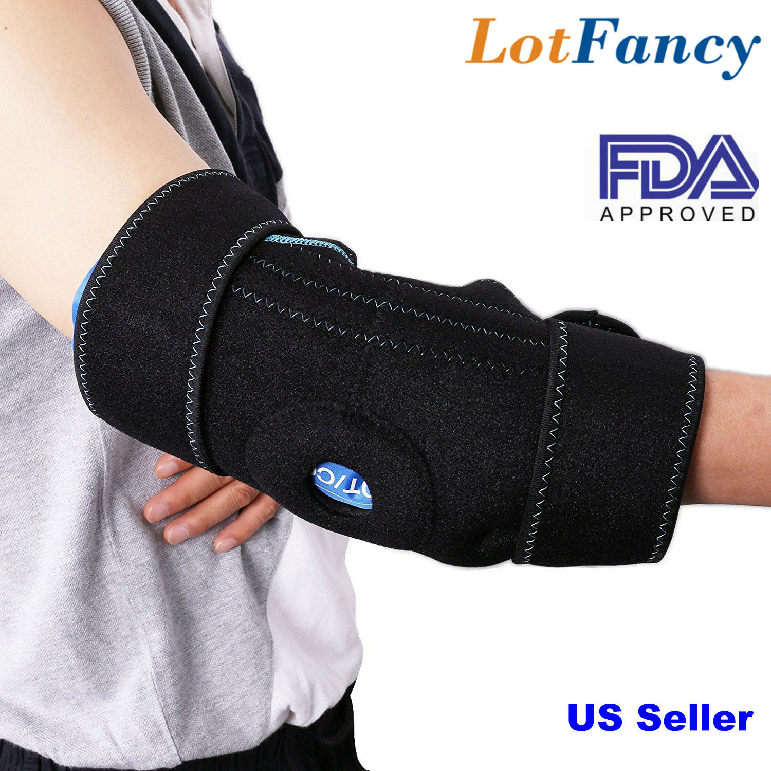 Arm Elbow Ice Pack Support Sleeve Wrap Brace Cold Hot Thermal Therapy Injuries