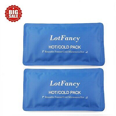 2 Pack Ice Gel Pack Hot Cold Therapy For Back Shoulder Knee Ankle Arm 10.5 X 5''