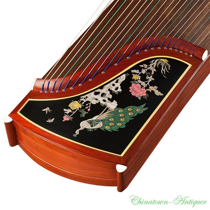 Concert Grade 64" Guzheng 21-string Chinese Zither Harp Koto 螺钿贝雕工艺古筝 古箏 #2921