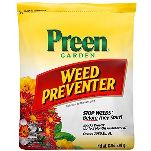 Preen 2464107 24-63798 Weed Preventer 13 Lb. Covers 2080 Sq. Ft Yellow
