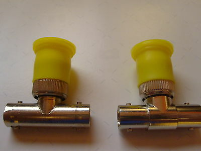 Lot 50 Bnc Male Type N Male Protective Cover Cap Plug Pl-259 Yellow Dust Cover