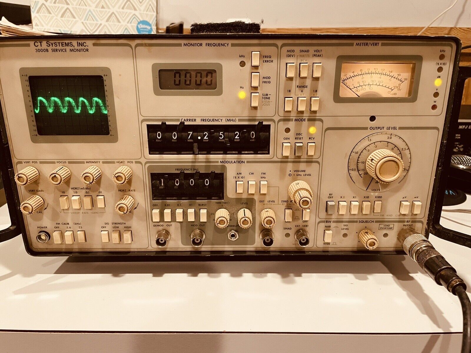 Ct Systems Ct3000b Service Monitor - Amateur Ham Radio Rf Test Set