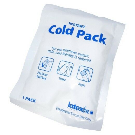 Case Of 24! Instant Cold Compress Ice Packs 6 X 9 Calcium Ammonia Nitrate Based