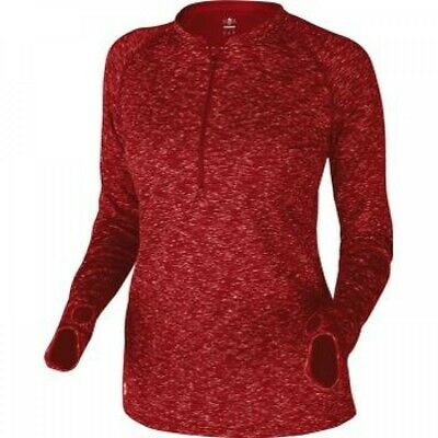 Demarini Women's 1/4 Zip Fleece Pullover Scarlet Lg
