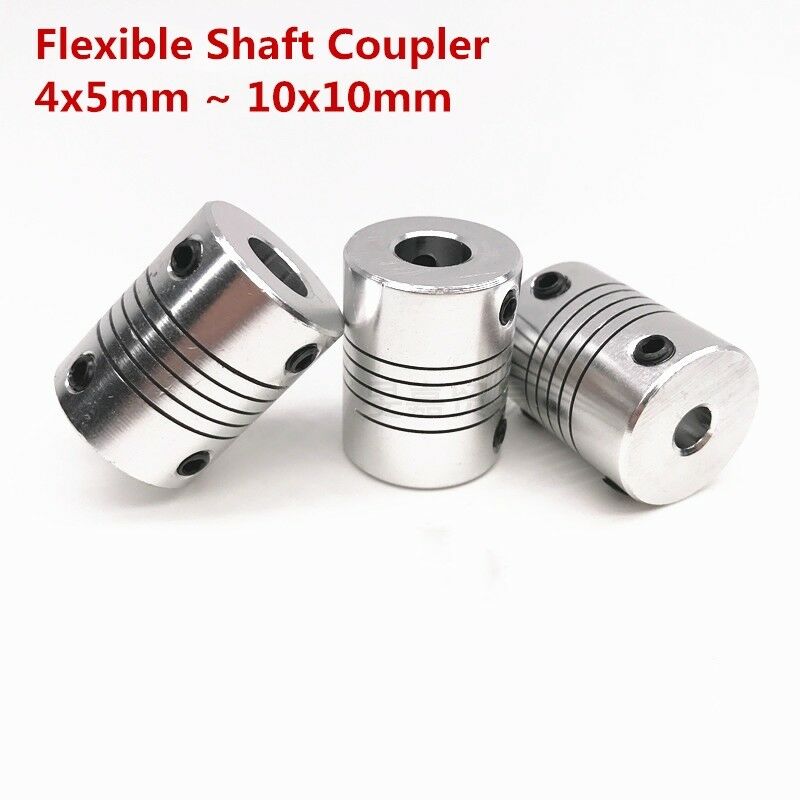 Aluminium Alloy Flexible Shaft Coupler 4-10mm To 5-10mm Cnc Reprap 3d Printer