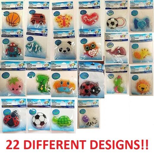 Lot Of Kids Instant Relief Reusable Gel Cold Ice Pack Lunch Box Boo-boo Buddy