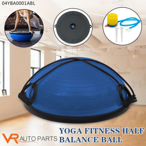 23" Yoga Half Ball Exercise Trainer Fitness Balance Strength Gym W/pump 6 Color