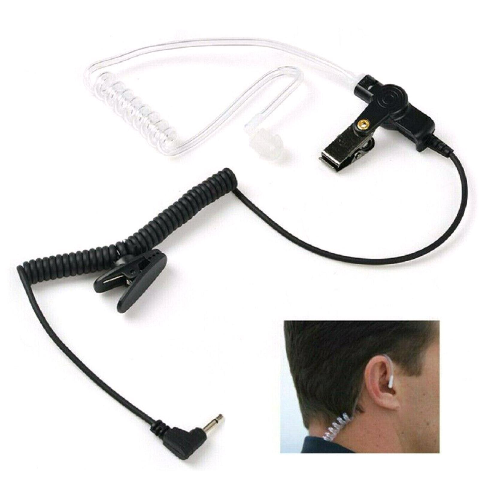 Security Schallschlauch Headset Kopfhörer Für Motorola Lautsprechermikrofone 3.#