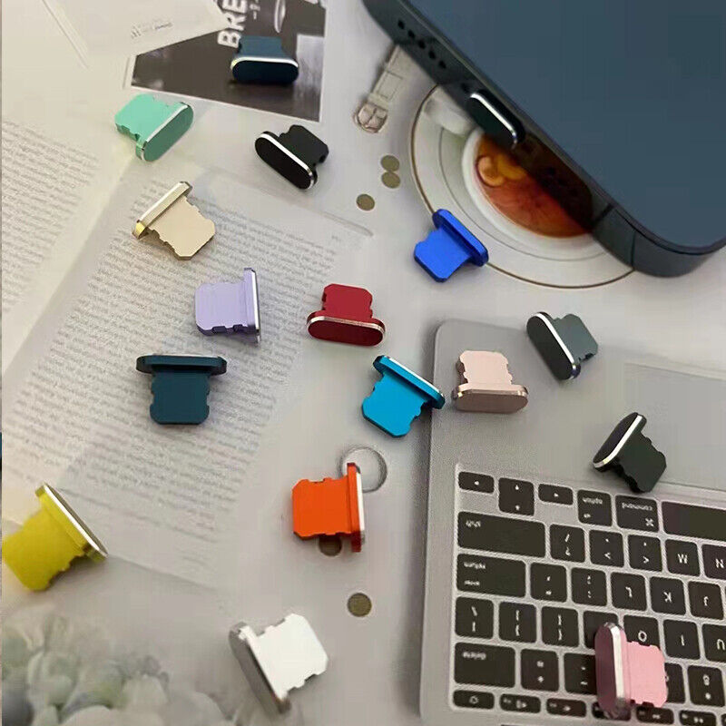 Color Metal Alloy Anti-dust Plug Card Pin For Iphone Ipad 13 11 12 X Pro Max Lot