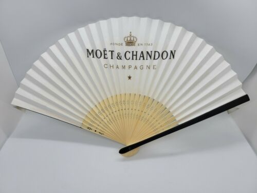 2 Pack Moet & Chandon Fan Of Bamboo & Paper For Hot Pool, Patio & Beach Parties